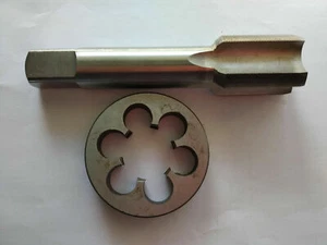1pc HSS Machine 1 1/4-24 UNS Plug Tap and 1pc 1 1/4-24 UNS Die Threading Tool - Picture 1 of 4