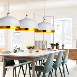 3X Home Ceiling Lights Kitchen Chandelier Lighting White Pendant Light Shop Lamp - Picture 1 of 8