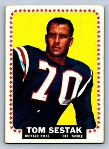 Tom Sestak - Buffalo Bills 1964 Topps Fußballkarte #37 - Bild 1 von 2