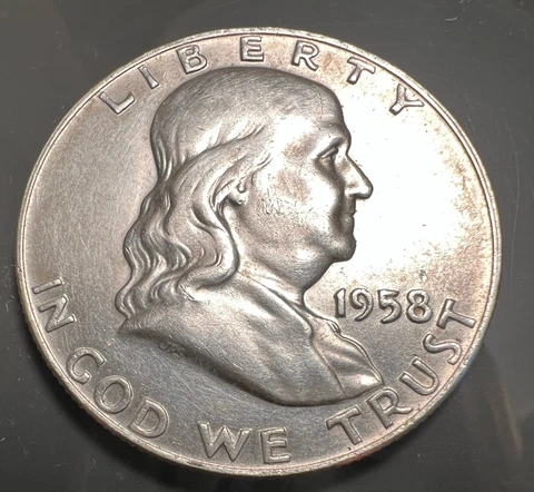1958 D Franklin Half Dollar Cover