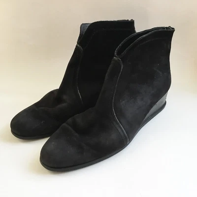 Botines con cremallera Arche LN Otawk de cuero nobuck negro Foto 1 de 4