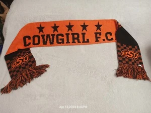 Oklahoma State Cowgirl FC (FIGHT CLUB) - Ruffneck Scarf Orange/Black - NEW - Picture 1 of 4