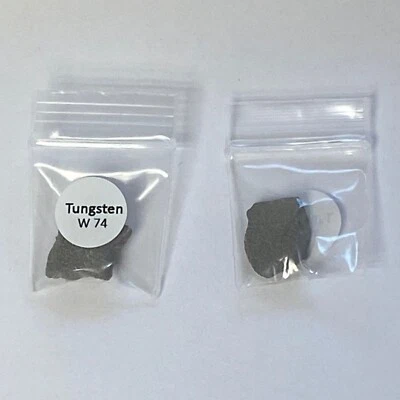 CHEMISTRYCABINET One Tungsten Metal Chunks High Purity Element 74 W Chemistry Sample