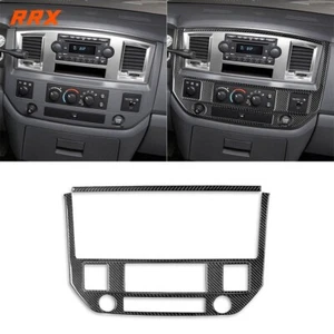 3Pcs Real Carbon Fiber Center Console Panel Cover For Ram 1500 2500 3500 2006-09 - Imagen 1 de 9