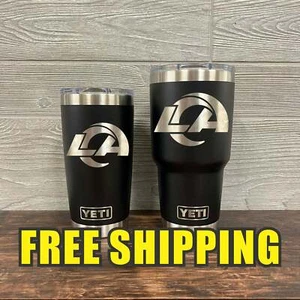 Los Angeles Rams Personalized Custom Engraved Tumbler cup - YETI 20oz or 30oz - Picture 1 of 7