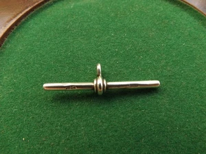 Antiker massiver Silber T-Stab für eine Taschenuhr Albert Kette gepunzt 1886 - Bild 1 von 7