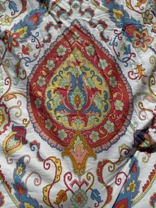 Lauren Ralph Lauren paisley King Comforter  Reversible Blue Red Orange - Picture 1 of 13
