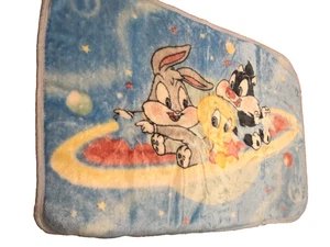 Vintage Baby Looney Tunes crib plush blanket 48"x28" - Picture 1 of 4