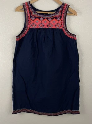 C&C California Womens M Blue Embroidered Lined Shift Dress  - Image 1 of 4