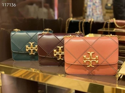 Bolso Bandolera Tory Burch Eleanor Grande Cuero Rosa Foto 1 de 4