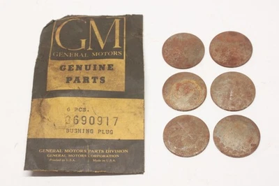 批量 6 件 NOS 1949 - 54 乘用车转向怠速臂衬套插头 GM 3690917 — 第 1/4 张图片