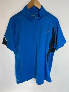 Nike Running T-Shirt Sphere 1/2 Zip Dri Fit | Herren | Blau/Schwarz | XL | - Bild 1 von 9