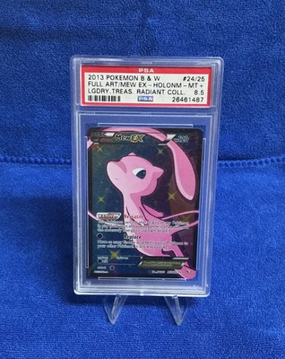 2013 POKEMON B&W LEGEND TREASURES RADIANT COLL. #24/25 FULL ART/MEW EX  PSA  8.5 - Image 1 of 4