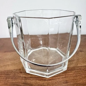 Vintage French Luminarc Glass Ice Bucket Octime - Picture 1 of 8