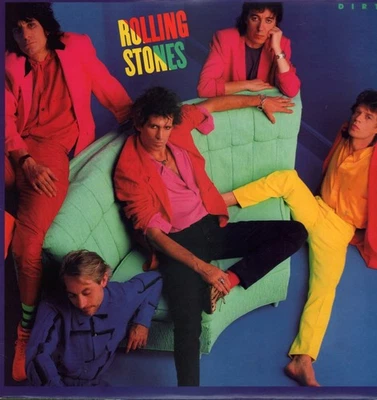 Rolling Stones Dirty Work LP vinyl UK Cbs 1986 with inner and A2/B1 matrix - Image 1 of 4