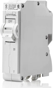 Leviton LB120-AFT 20A 1-Pole AFCI Thermal Magnetic Branch Circuit Breaker - Picture 1 of 5