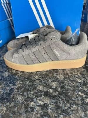 ADIDAS Women's Size 8 Campus 00s Charcoal Putty Grey IH2661 Athletic Shoe Sz 8.5 - Image 1 of 4