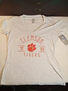 Pro Edge Clemson Tigers Women's Size Large Vneck T-shirt NWT - Picture 1 of 8