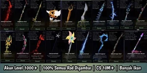 Fisch - Level 1000 | 100% All Rods Drawn | C$ 10M+ - Picture 1 of 1