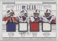 2016 National Treasures NFL Gear Quads /99 Tyrod Taylor LeSean McCoy Reggie Bush