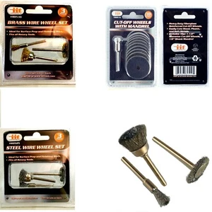 Dremel Tool Accessories and suppplies Wire Brush, Cutting, Wheel Set - Picture 1 of 9