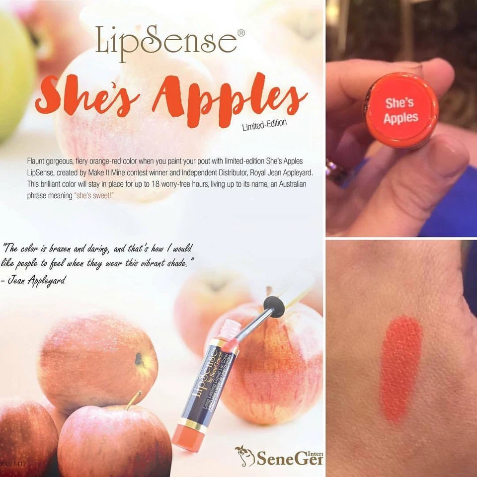 Color de labios de larga duración LipSense She's Apples SeneGence - Gran venta Foto 1 de 3