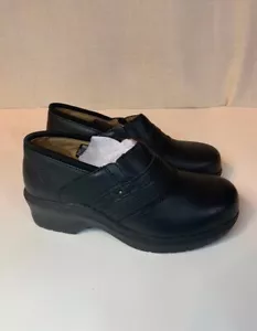 Ariat Safety Toe Black Leather Clog Composite Toe Women 7 B - Picture 1 of 8