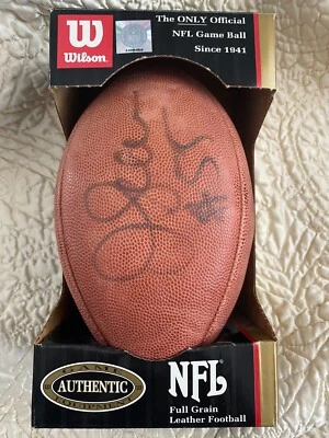 Autografiado Wilson Oficial NFL Fútbol Profesional Junior Seau Foto 1 de 2