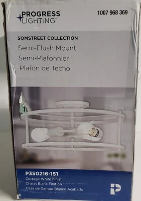 Progress Lighting Somstreet Collection 3 luces montaje semi-al ras #P350216-151 Foto 1 de 4