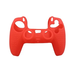 Silicone Grip Red Case Non Slip Cover For PS5 Controller Accessories - Picture 1 of 7