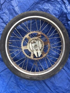 1978 Motobecane Mobylette Moped Rear Wheel w/ sprockets - Foto 1 di 4