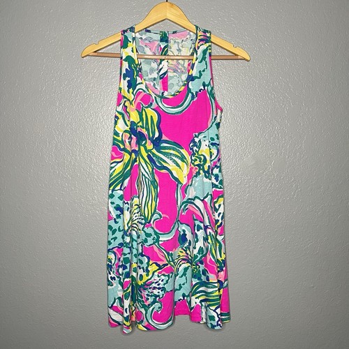 PALM ANGELS Abito da serbatoio trapezio Lilly Pulitzer Melle in hottie magenta taglia XS