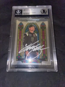 Kurt Busch Signed 2020 Panini Prizm NASCAR Beckett Slab - Picture 1 of 1
