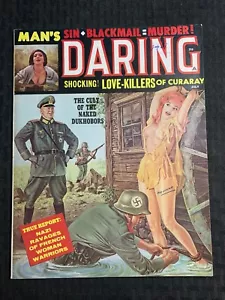 1961 July MAN'S DARING Men's Magazine FN 6.0 French Woman Warriors / Love Killer - Picture 1 of 3