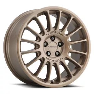 1 New 17x7 Vision 477 Monaco Bronze 5x100 ET38 Wheel Rim - Picture 1 of 2
