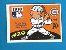 1971 Fleer R.G. LAUGHLIN WORLD SERIES 1910 CUBS v. A's #8 BLACK BACK NRMT