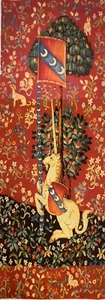 EINHORN / LICORNE AUS LADY & UNICORN SERIE 180 CM X 70 CM GOBELIN WANDBEHANG - Bild 1 von 6