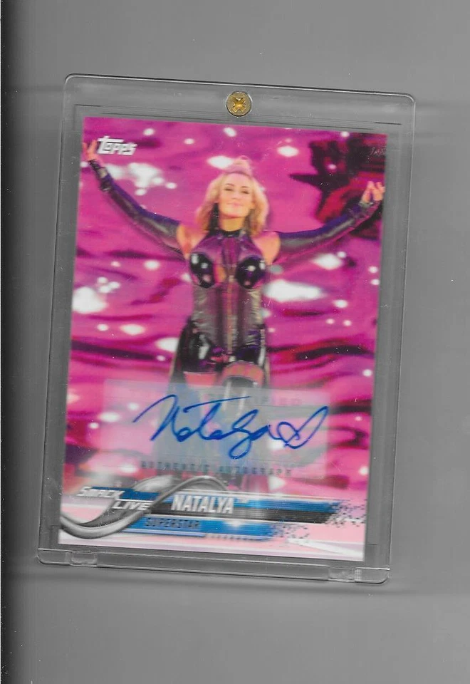 2018 Topps WWE Smack Down Live - NATALYA - Autograph - Wrestling #d 80/99 - Image 1 of 1