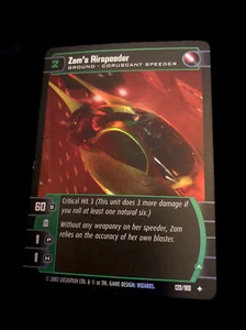 STAR WARS TCG WOTC ATTACK OF THE CLONES ZAM"S AIRSPEEDER (A) 120/180 FOIL GEM - Bild 1 von 3