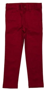 Pants Boys Toddler Adjustable Waist Chino Slim Fit stretch Casual Black Khaki - Picture 1 of 46