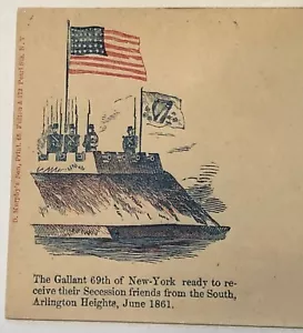 CIVIL WAR PATRIOTIC Cover - NY GALLANT 69th - D. MURPHY'S SON - MULTICOLOR !! - Picture 1 of 3