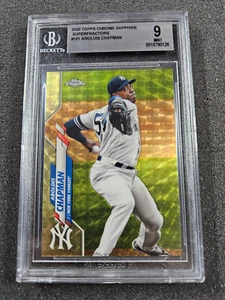 🌟Aroldis Chapman 2020 Topps Chrome Sapphire Gold SUPERFRATTORE #1/1 BGS 9 Yankee - Foto 1 di 2