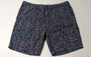 Nautica Shorts Men's 42 Navy Blue Slim Fit Speed Boat Pattern - Picture 1 of 6