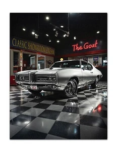 Pontiac GTO Judge 1969 - impresión artística clásica de póster de ensueño de sala de exposición, The Goat - Imagen 1 de 3