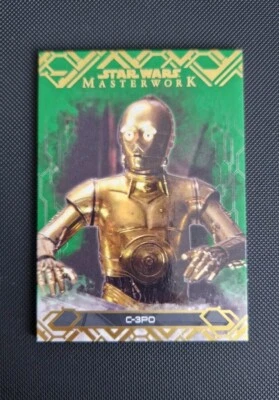 Topps Star Wars Masterwork 2017 C-3PO Green Parallel /99 #44 - Image 1 of 3