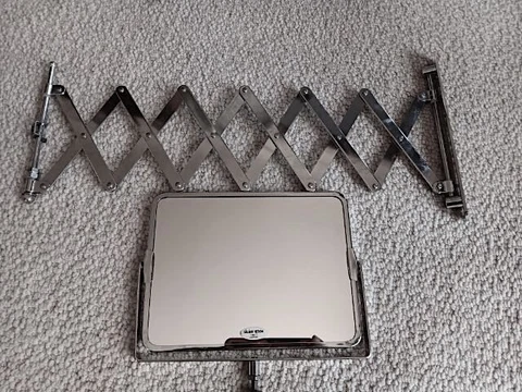 Vintage 24" Accordion Scissor Arm Mirror Lilian Vernon Cover
