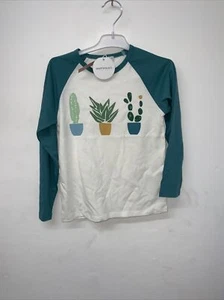Happyology Langarm-T-Shirt Kaktusmuster Alter 4-5 neu mit Etikett - Bild 1 von 5