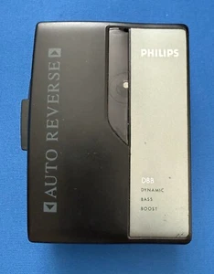 Vintage Philips AQ6404 Auto-Reverse Stereo Cassette Tape Player/Walkman - Tested - Picture 1 of 8