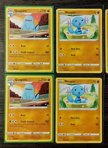 3x Quagsire 084/185 & 4x Wooper 083/185 Pokemon card Vivid Voltage NM - Picture 1 of 3