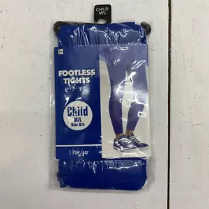 Childrens Footless Blue Tights Size M/L - Picture 1 of 2